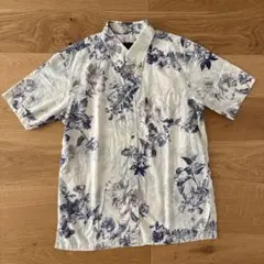 MAJUN OKINAWA かりゆしウェア アロハシャツ L 美品