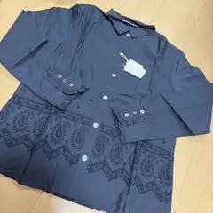 タグ付き新品 マドモアゼルノンノンパパス L シャツ ブラウス 長袖
