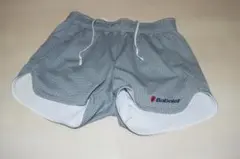 Babolat チェック柄 ハーフパンツ グレー M
