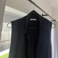 SNIDEL ブラック テーラードジャケット　ボタンなし