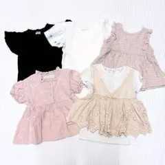 女の子服 夏服 保育園着 90サイズ 5点セット