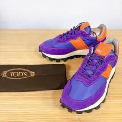 TOD'S トッズ アスリート スニーカー パープル オレンジ 23.5cmのサムネイル