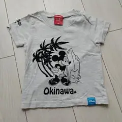 半袖ミッキーマウス 半袖Tシャツ 90cmグレー Okinawa　沖縄