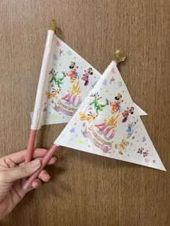 ディズニーランド 40周年 フラッグ