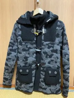 カモフラージュ柄 ダッフルコート