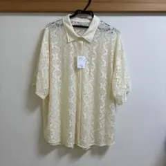AS KNOW AS PLUS レース半袖シャツ