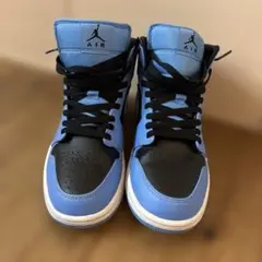 NIKE Air Jordan ハイカットスニーカー ブルー/ブラック　ナイキ