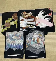 黒留袖 5枚セット まとめ売り 着物のサムネイル