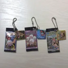 ONE PIECE キーホルダー 3個セット　チョコサプデザイン　ガチャガチャ