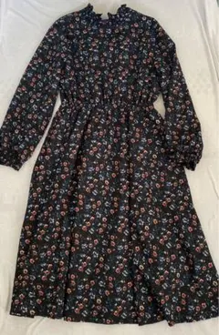 NICE CLAUP 花柄ワンピース ロングワンピース