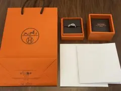 新品未使用HERMES シルバー リング アンシェネ59のサムネイル