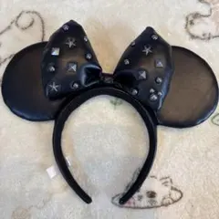 ブラック ミッキー耳カチューシャ