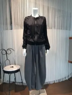 ロング ノーカラージャケット