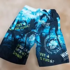 サーフパンツ 青と黒 グラデーション