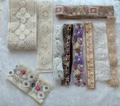 【B品】 インド刺繍リボン　まとめパック