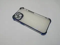 【iPhone15】ソフト ケース クリア ブルー 青 耐衝撃　訳あり 値引き