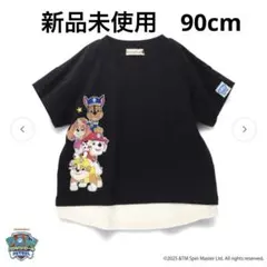 90 新品タグ付き ブランシェス パウパトロール 半袖Tシャツ 黒