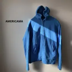 レア ヴィンテージ アメリカーナ Americana 青系フルジップパーカー