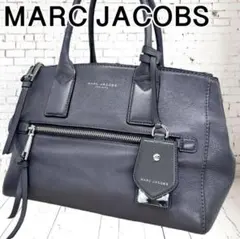 極美品❣️ MARCJACOBS マークジェイコブス　トートバッグ レザーグレー