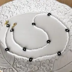 マスクチェーン ハンドメイド 花