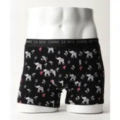 COMME CA MEN コムサメン インド象柄ボクサーパンツ Lサイズ