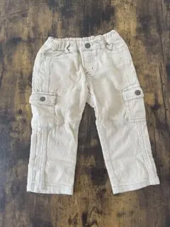 Berry ベージュ コーデュロイカーゴパンツ