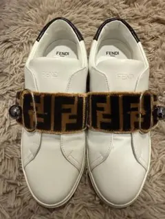 FENDI＊ズッカ柄 ハラコレザースニーカーのサムネイル