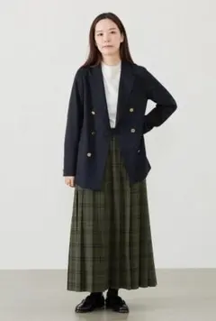 マッキントッシュフィロソフィー★GREY LABEL プリーツチェックスカートのサムネイル
