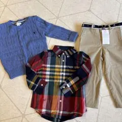 Ralph Lauren 24M ケーブルニットセーター　パンツ　シャツ