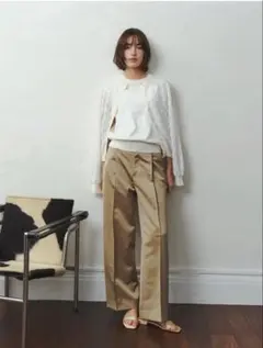OHGA サテンセミワイド ベージュ サイズS - メルカリ