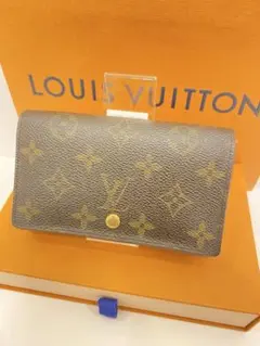 ✨美品✨ルイヴィトン モノグラム ポルトモネビエトレゾール 二つ折り財布