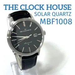 【美品】ザ・クロックハウス　MBF1008 ソーラー腕時計 ブラック【正規品】