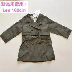 新品未使用⭐︎Lee カーキ ダブルボタン トレンチコートコート 100cm