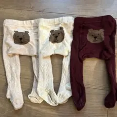 baby GAP ベビータイツ 3足セット クマデザイン