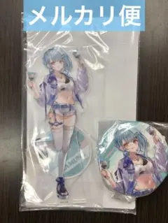 GiGO限定 ぶいすぽっ！ ビッグアクリルスタンド 缶バッジ 白波らむね 2種①