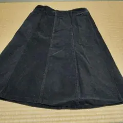紺色 コーデュロイ タイトスカート