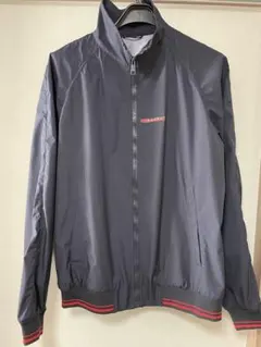 美品　PRADA プラダ　ネイビー ブルゾン　ジャンパー　ジャケット プラダ/ブルゾン/ネイビー×黒/サイズ：48の買取実績【ブランディア】