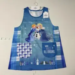 アナと雪の女王　ブルー　ディズニー　保育士エプロン　フリーサイズ　新品未使用