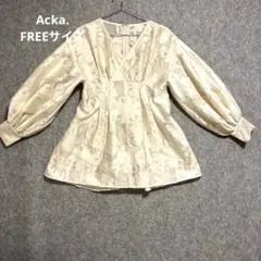Acka. jacquard mini drnss ワンピース　ブラウス　Fのサムネイル