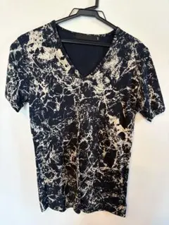 FUGA Vネック Tシャツ マーブル柄 サイズ46のサムネイル