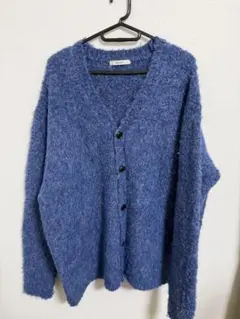 【DISCOAT 】青 カーディガン 長袖