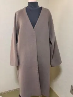 JEANASIS ビーバーノーカラーコート