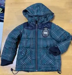 子供用 Branshes チェック柄 中綿コート 110