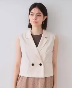 OPAQUE.CLIP ショート テーラード ジレ ベスト