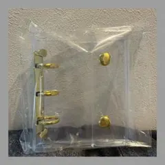 シール帳 A7ゴールド 韓国風 バインダー クリア シール交換　新品未開封