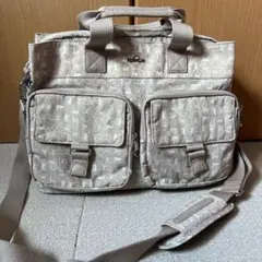 専用 キプリング 旅行用バッグ ベージュ ミニボストンバッグ ショルダー