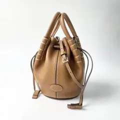 美品 トッズTOD's マイクロバケット ショルダーバッグ