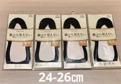 新品　tutuanna フットカバー24-26cm 4枚セット　超浅タイプのサムネイル