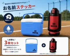 防水 お名前ステッカー 背番号シール サッカー 野球 水筒 バスケットボール
