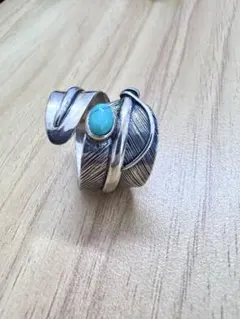 シルバー925ターコイズカフリング